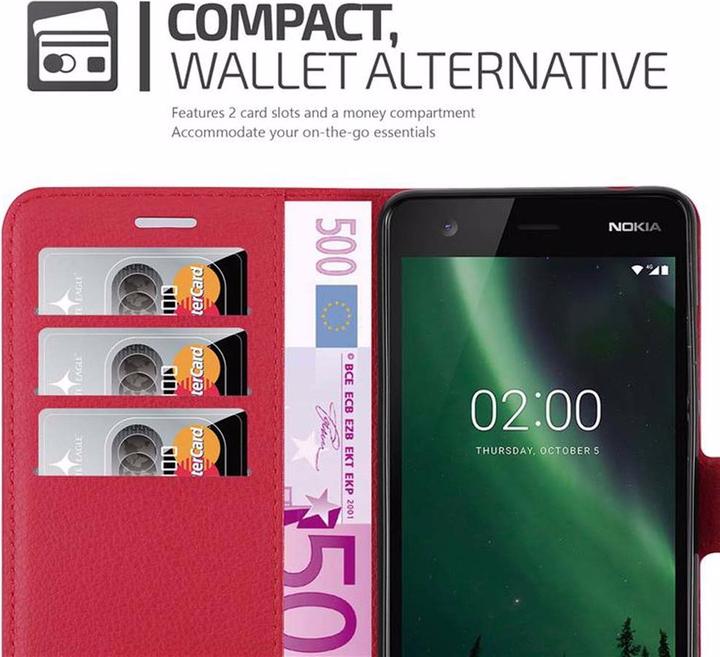 Actual product image Cadorabo Book with stand function cover (Nokia 2.1)