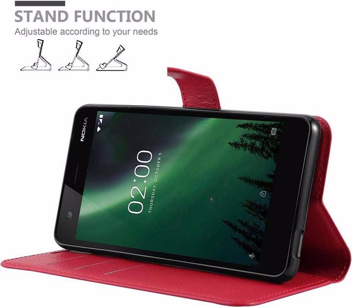 Actual product image Cadorabo Book with stand function cover (Nokia 2.1)