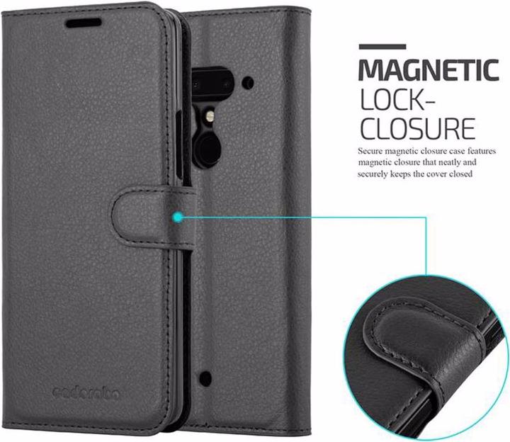 Actual product image Cadorabo Book with stand function cover (HTC U12+)