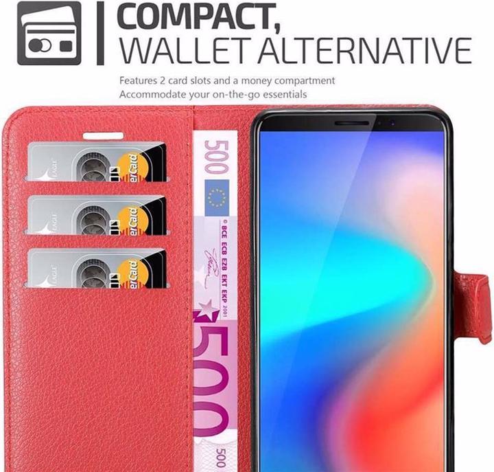 Actual product image Cadorabo Book with stand function cover (Samsung Galaxy J3 Pro)