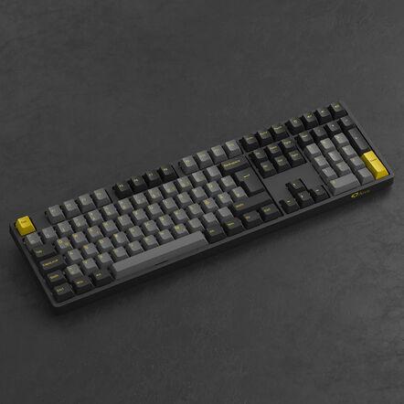 Actual product image Akko Black & Gold 5108B Plus Wireless Gaming Keyboard, RGB, - V3 Cream Blue Pro Switch, black, ISO (Wireless)
