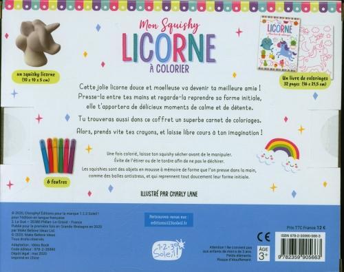 Immagine prodotto 123 Soleil Mon squishy licorne à colorier (Francese, Lane Charlie, 2022)