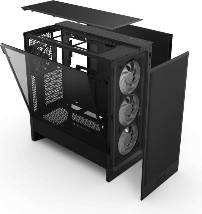 Produktbild NZXT H5 Flow RGB ( 2024 ) (schwarz, Tempered Glass) (ATX, Mini-ITX, mATX)