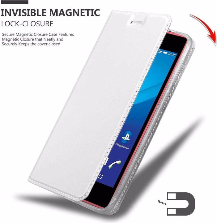 Actual product image Cadorabo Book Classy Style Cover (Sony Xperia M4 Aqua)
