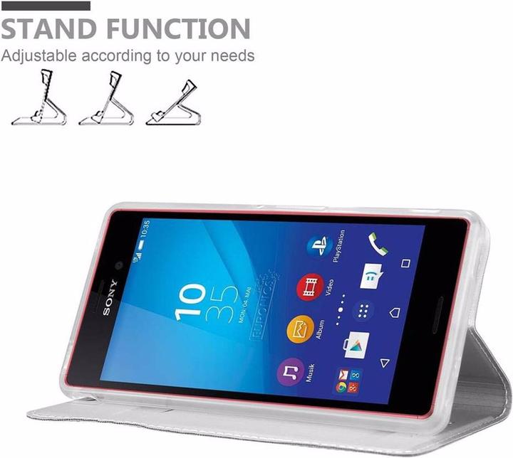 Actual product image Cadorabo Book Classy Style Cover (Sony Xperia M4 Aqua)