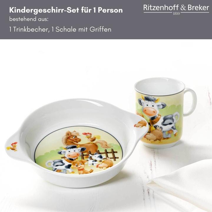 Produktbild Ritzenhoff & Breker R+B Kindergeschirr Hoftiere 2t