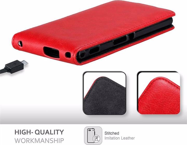 Actual product image Cadorabo Flip like Invisible Cover (Sony Xperia M2, Sony Xperia M2 Aqua)