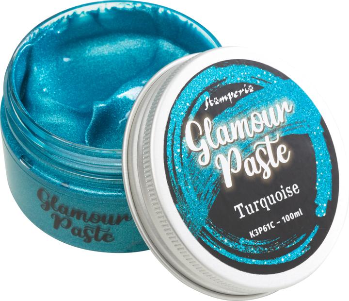Immagine prodotto Stamperia Pasta Glamour", 100 ml (Turchese, 100 ml)