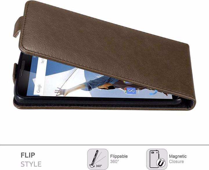 Immagine prodotto Cadorabo Flip come copertura invisibile (Google Nexus 6)