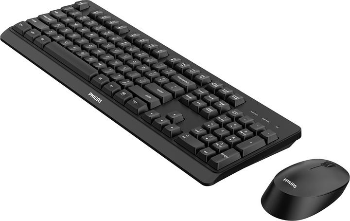 Actual product image Philips 3000 series SPT6307BL/00 keyboard Mouse included RF Wireless Black (Eng. Int., Wireless)