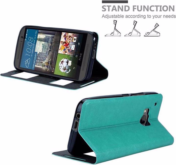 Actual product image Cadorabo Book with View double window cover (HTC One M9)