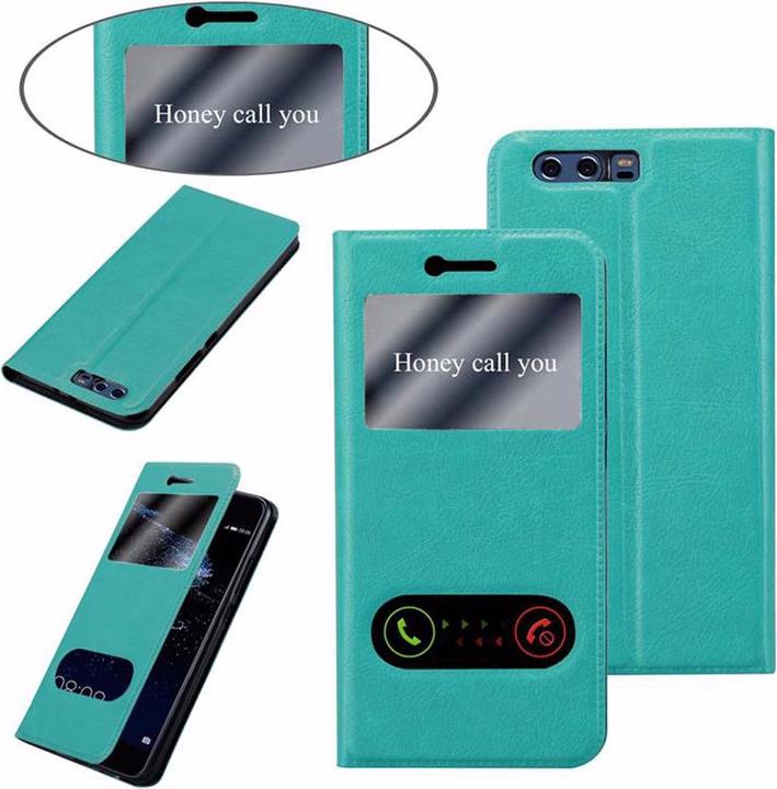 Actual product image Cadorabo Book with View double window cover (Huawei P10 Plus)