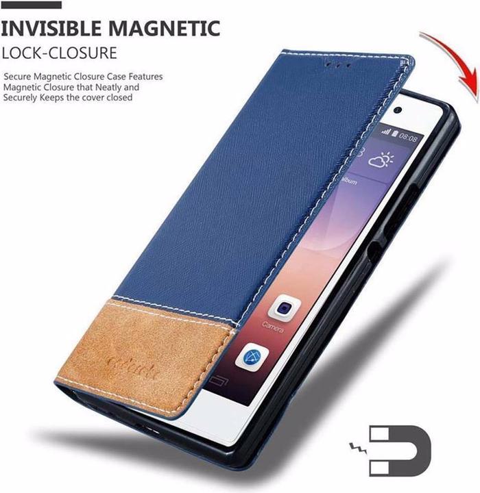 Productafbeelding Cadorabo Boek X Portemonnee Hoesje (Huawei Ascend P7)