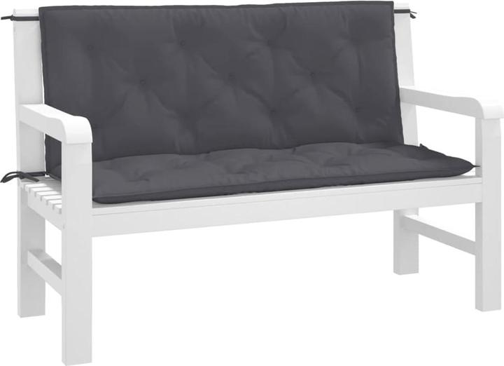 Productafbeelding VidaXL Tuinbankkussens 2 stuks 120 x 50 x 7 cm O x ford stof (120 x 50 x 7 cm)