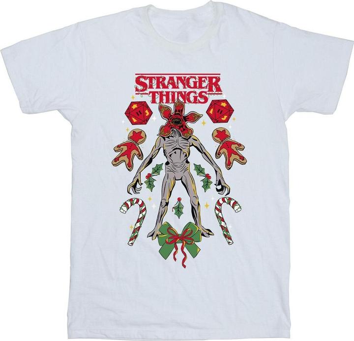 Netflix Stranger Things Christmas Demogorgon TShirt (S)