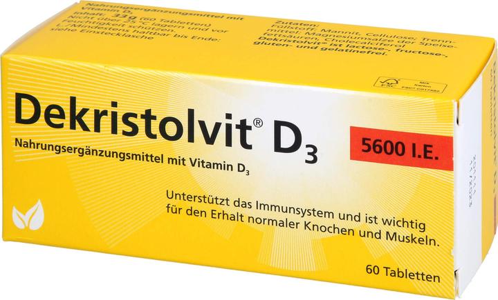 Produktbild Dekristolvit D3 5600 I.E. Tabletten, 60 St. Tabletten (60 Stück, Tabletten, 60 g)