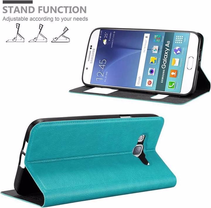 Actual product image Cadorabo Book with View double window cover (Samsung Galaxy A8 (2018))