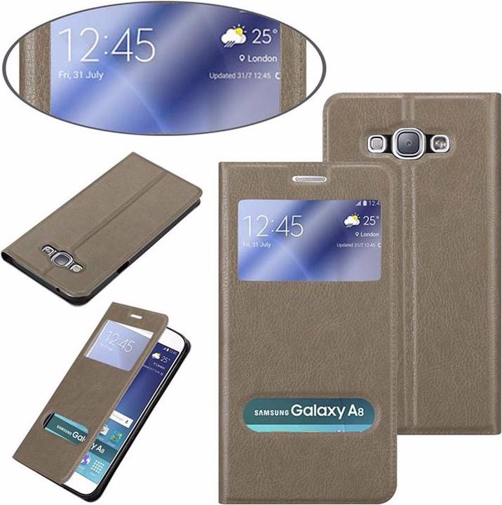 Actual product image Cadorabo Book with View double window cover (Samsung Galaxy A8 (2018))