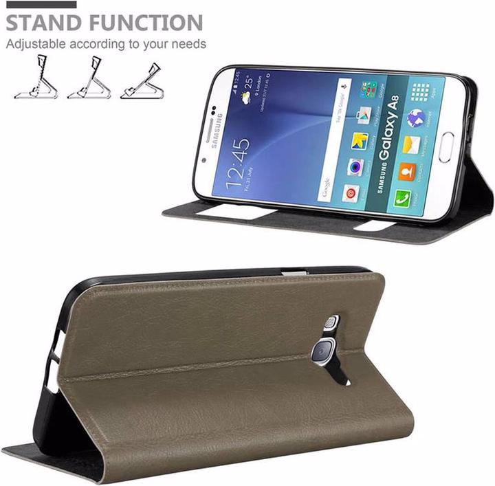 Actual product image Cadorabo Book with View double window cover (Samsung Galaxy A8 (2018))