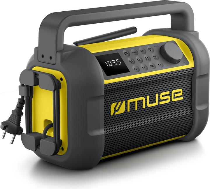 Produktbild Muse M-928 BTY Jobsite Radio speaker, Black/Yellow (FM, NFC, Bluetooth)