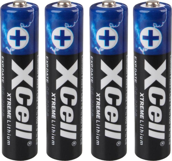 Produktbild XCell XTREME Lithium AAA Batterie 4er (4 Stk., AAA, 1000 mAh)