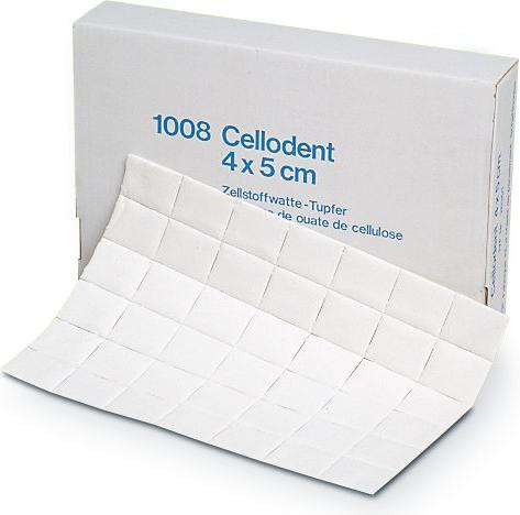 IVF Hartmann Cellodent Watte-Tupfer 12fach 4 x 5 cm, 1008 ex