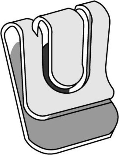 Actual product image Profile clamp for double shelving
