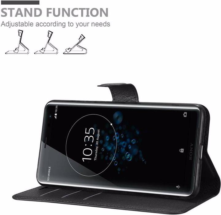 Actual product image Cadorabo Book with stand function cover (Sony Xperia XZ3)