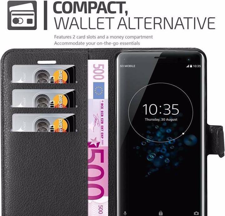 Actual product image Cadorabo Book with stand function cover (Sony Xperia XZ3)