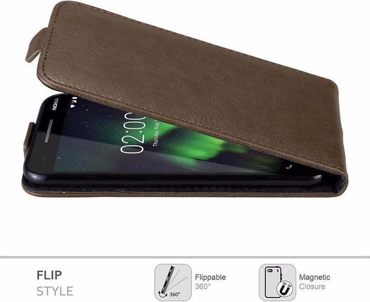 Actual product image Cadorabo Flip like Invisible Cover (Nokia 2.1)