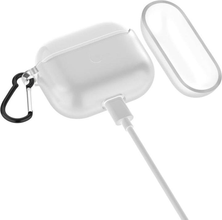 Actual product image PhoneLook Pro cover silicone gel transparent with carabiner (Headphone bag)