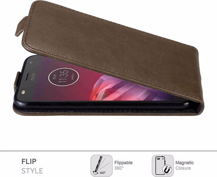 Immagine prodotto Cadorabo Flip come copertura invisibile (Motorola Moto Z2 Play)