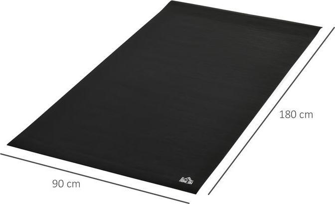 Image du produit Swisshandel24 Tapis de protection pour appareils de fitness Tapis de sol Sous-couche PVC Noir 180 x 90 x 0,6 cm (0.60 cm)