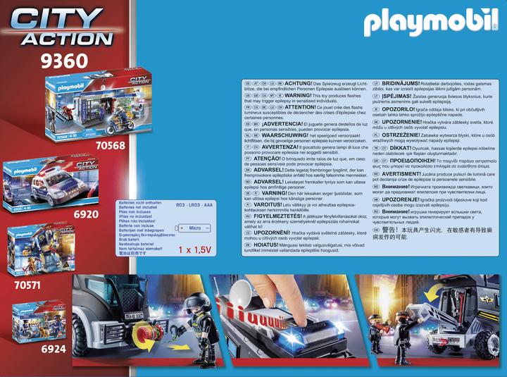 Productafbeelding Playmobil Stadsactie SEK Vrachtwagen (9360, Playmobil Stad Actie)