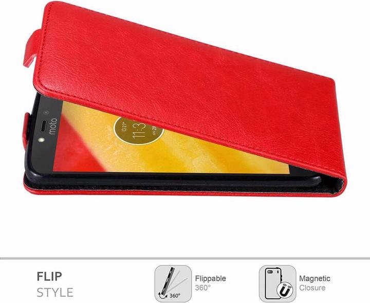 Immagine prodotto Cadorabo Flip come copertura invisibile (Motorola Moto C Plus)
