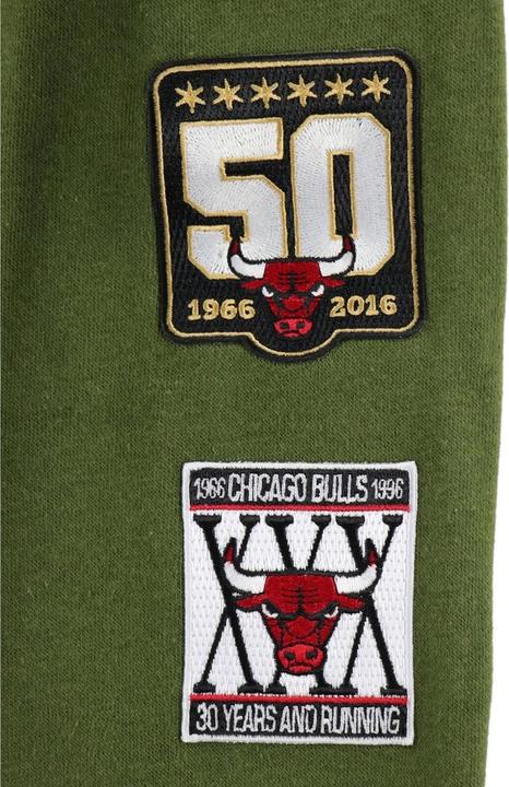 Image du produit Mitchell & Ness Fleece Hoody - FLIGHT Chicago Bulls olive (S)