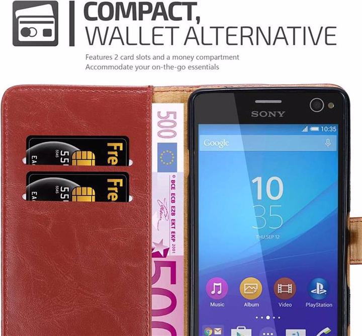 Actual product image Cadorabo Book Luxury Cover (Sony Xperia C4)