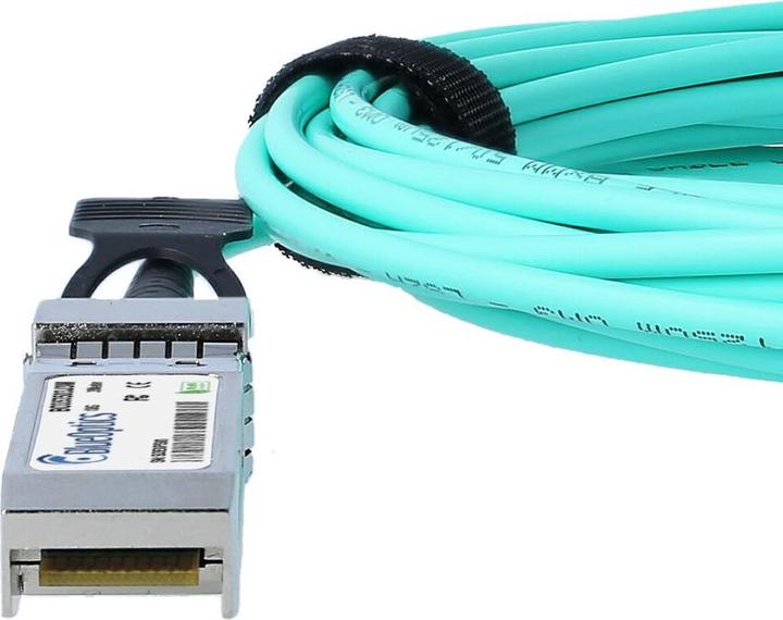 Image du produit CBO Câble optique actif, SFP+ 10GBASE-SR, 20m, multimode G50/125µm, OM3, aqua L'offre de câbles stati...