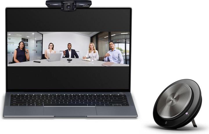 Image du produit Jabra PanaCast Meet Anywhere (Speak 750 UC, câble USB-A vers C de 1 m, kit de voyage)