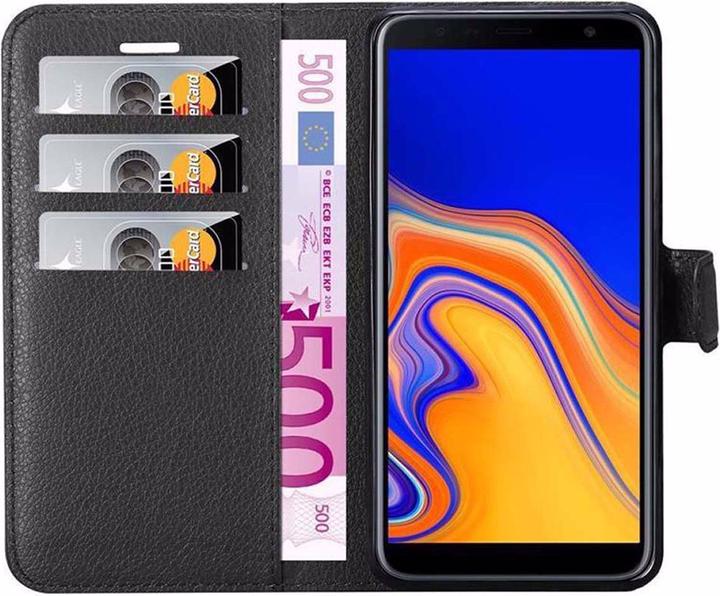 Actual product image Cadorabo Book with stand function cover (Samsung Galaxy J6+)