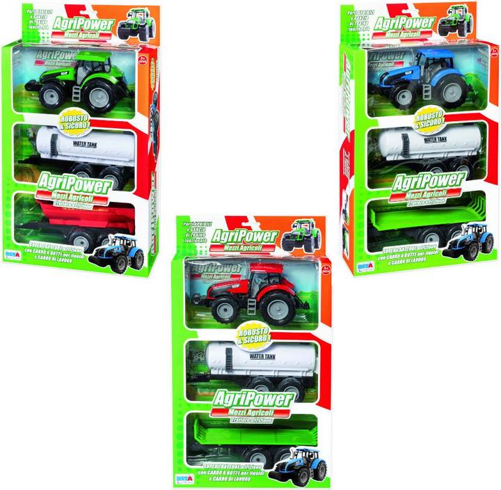 Produktbild Rs Toys Agripower Tractor With 2 Clutch Trolleys