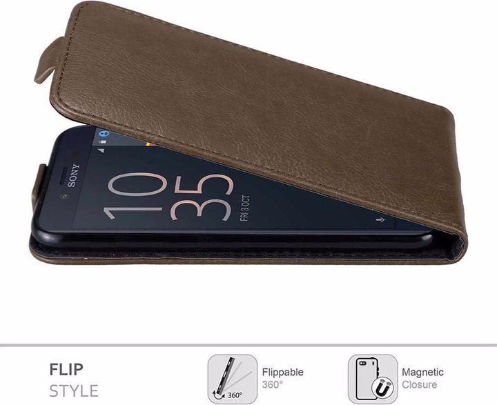 Immagine prodotto Cadorabo Flip come copertura invisibile (Sony Xperia X Compact)