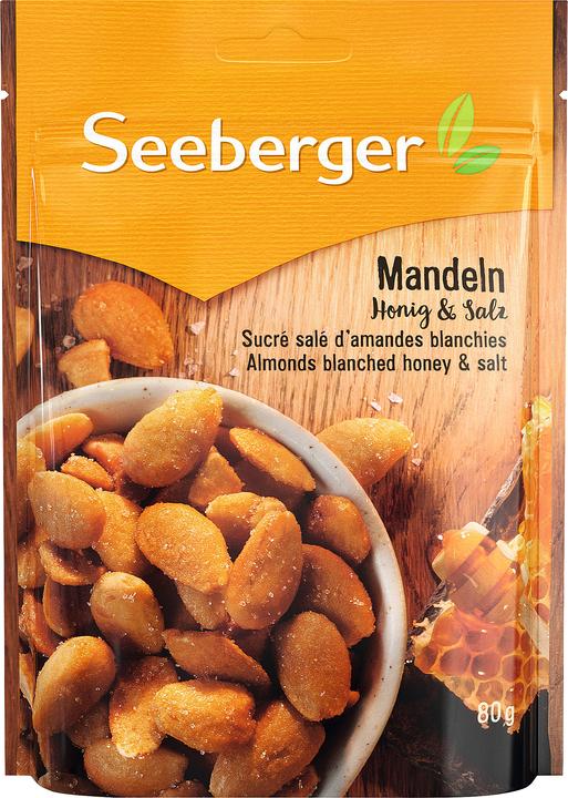 Produktbild Seeberger Blanchierte Mandeln, Honig & Salz 80g (80 g)