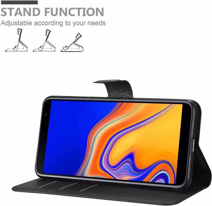 Actual product image Cadorabo Book with stand function cover (Samsung Galaxy J4+)