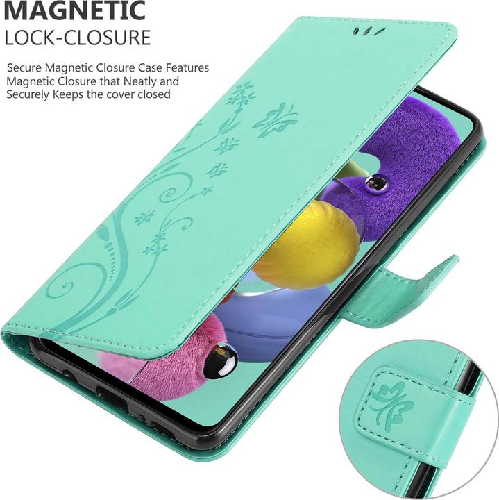 Productafbeelding Cadorabo Bloemen Boekomslag (Samsung Galaxy A51 5G)