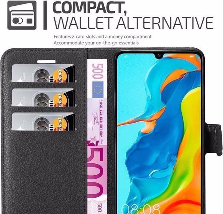 Actual product image Cadorabo Book with stand function cover (Huawei P30 Lite)