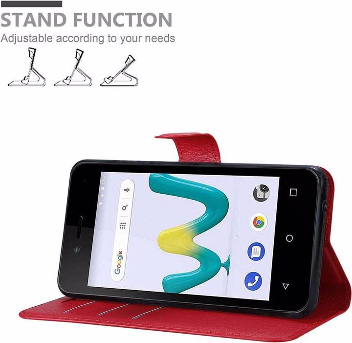 Actual product image Cadorabo Book with stand function cover (Wiko Sunny 3 Mini)