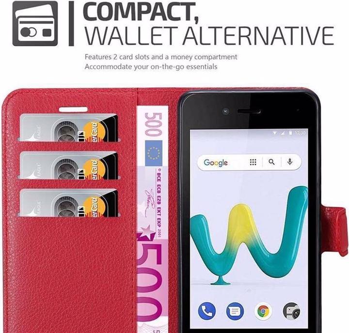Actual product image Cadorabo Book with stand function cover (Wiko Sunny 3 Mini)