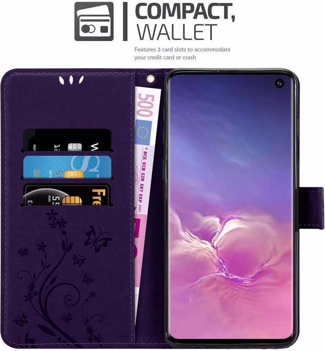 Productafbeelding Cadorabo Bloemen Boekomslag (Samsung Galaxy S10)