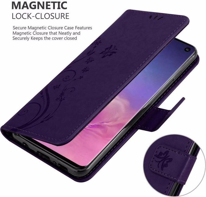 Productafbeelding Cadorabo Bloemen Boekomslag (Samsung Galaxy S10)